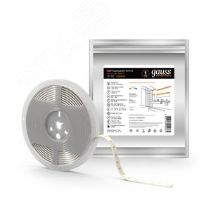 Лента светодиодная 4.8 Вт/м DC 12В 3000К IP66 60LED SMD2835 (ZIP bag 5м) 150 лм/м Elementary 3