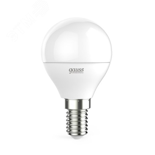 Лампа светодиодная LED 10 Вт 710 лм 3000К шар P45 теплый E14 AC 220В Elementary