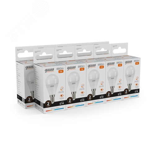 Лампа светодиодная LED 12 Вт 880 лм 3000К шар P45 теплый E14 AC 220В Elementary 9