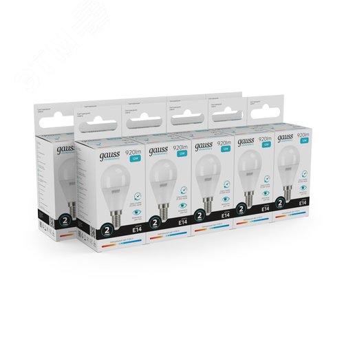 Лампа светодиодная LED 12 Вт 920 лм 4100К шар P45 нейтральный E14 AC 220В Elementary 9