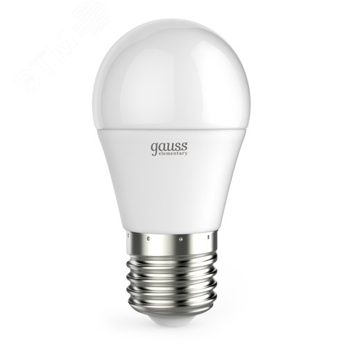 Лампа светодиодная LED 12 Вт 880 лм 3000К шар P45 теплый E27 AC 220В Elementary