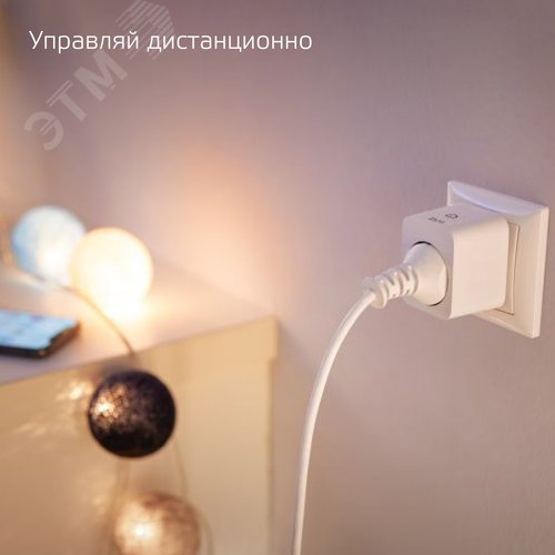 Сетевой переходник 2300 Вт 207-253 В 10А IP20 (Умная розетка) c заземлением Smart Home Gauss (5510122) - фото 10
