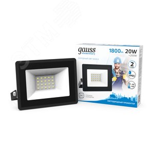 Прожектор светодиодный ДО 20 Вт 1800 Лм 6500К AC 220В IP65 105х118х27мм Elementary - фото 2