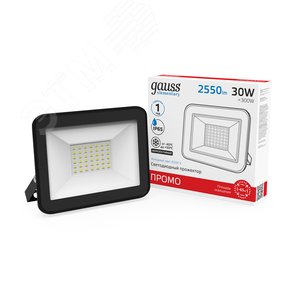 Прожектор светодиодный ДО 30 Вт 2550 Лм 6500К AC 220В IP65 107х127х28 мм Elementary PROMO - фото 2