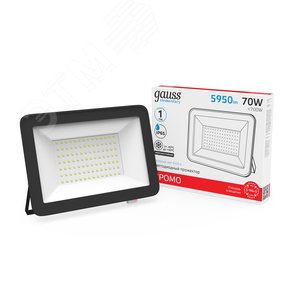 Прожектор светодиодный ДО 70 Вт 5950 Лм 6500К AC 220В IP65 186х220х31 мм Elementary PROMO G2 2