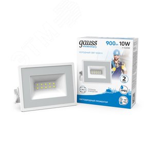 Прожектор светодиодный ДО 10 Вт 900 Лм 6500К AC 220В IP65 76х93х75 мм Elementary G2 2