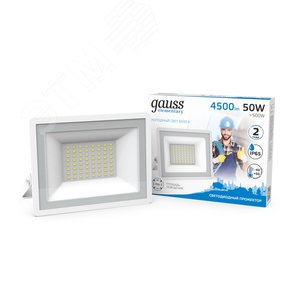 Прожектор светодиодный ДО 50 Вт 4500 Лм 6500К AC 220В IP65 162х174х161 мм Elementary G2 2
