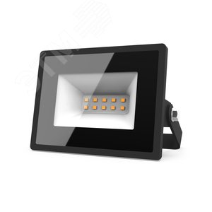 Прожектор светодиодный ДО 10 Вт 890 лм 3000К AC 220В Черный IP65 76х93х28мм Elementary G2 Gauss