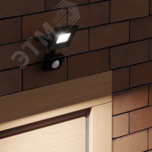 Прожектор светодиодный ДО 10 Вт 950 Лм 6500К AC 220В IP65 135х93х40 мм с датчиком движения Elementary-S - фото 5