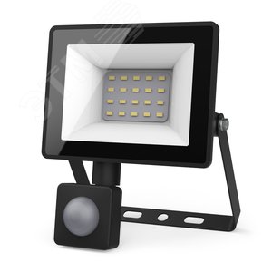 Прожектор светодиодный ДО 20 Вт 1900 Лм 6500К AC 220В IP65 161х118х40мм с датчиком движения Elementary-S - Gauss