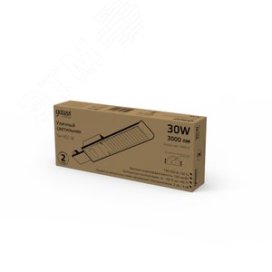 Светильник светодиодный консольный Avenue 30W 3000lm 3000K 190-250V IP65 316*130*57мм черный КСС "Ш" LED 1/20 | 629534130 | Gauss - фото 6