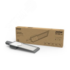 Светильник Уличный  LED Avenue IP65 600*200*70 200W 20 000lm 5000K 190-250V КСС "Ш" 1/4 | 629534302 | Gauss - фото 2