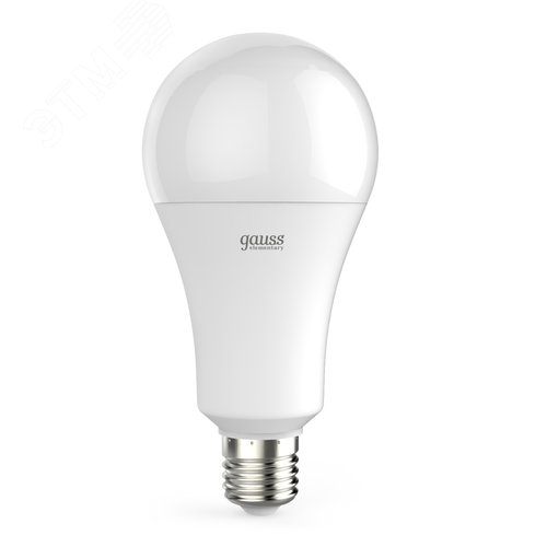 Лампа светодиодная LED 30 Вт 2360 лм 4100К А67 груша нейтральный E27 AC 220В Elementary - Gauss