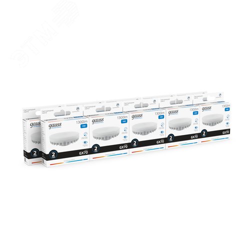 Лампа светодиодная LED 14 Вт 1300 лм 6500К таблетка холодный GX70 AC 220В Elementary - фото 9