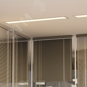 Светильник светодиодный ДПО 36 Вт 3100 лм 4000К AC 220В IP20 1200х180х19мм призма Офис Gauss 7