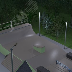 Кронштейн для уличных светильников на опору с 1-м хомутом 625х460х280 D48 мм - фото 4