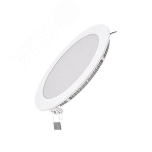 Светильник светодиодный ДВО 15 Вт 1100 лм 4000К AC 220В IP20 круг D170х22мм монт d155мм Алюминий тонкий Slim