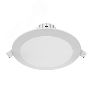 Светильник светодиодный встраиваемый LED ДВО 11 Вт880 Лм 2700К IP20 d100х63 мм монт d100 мм Downlight