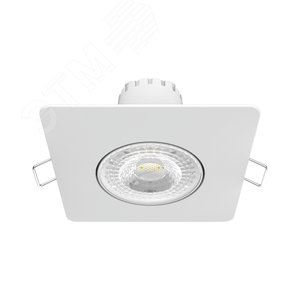 Светильник светодиодный встраиваемый ДВО-6 Вт 500 Лм 3000К квадрат IP20 монтажный d65 мм 90х56 мм 100-265 В Downlight Gauss (948411106)