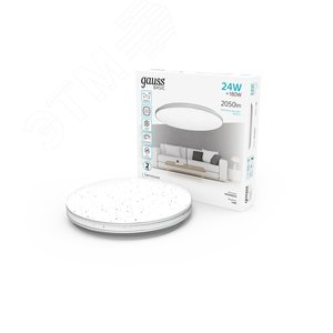 Светильник светодиодный LED НПС ДБО 24 Вт 4000К d330х75 мм IP20 Space Line Basic - фото 2