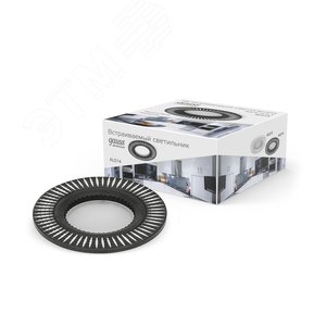 Светильник AL014 для лампы GU 5.3 цвет Черный/Хром Aluminium Gauss (AL014) 2