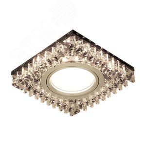 Светильник Backlight BL031 Квадрат. Черн.Кристал/Хром, Gu5.3, LED 2700K 1/40 (BL031)