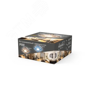 Светильник Backlight BL031 Квадрат. Черн.Кристал/Хром, Gu5.3, LED 2700K 1/40 (BL031) 3