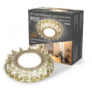 Светильник встраиваемый ДВО под лампу 2700К IP20 d95х35 мм монт d65 мм Backlight 2