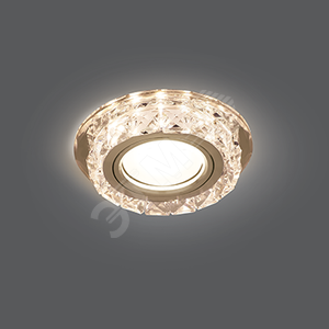 Светильник точечный Backlight BL039 Кругл. Кристалл/Хром, Gu5.3, LED 2700K | BL039 | Gauss