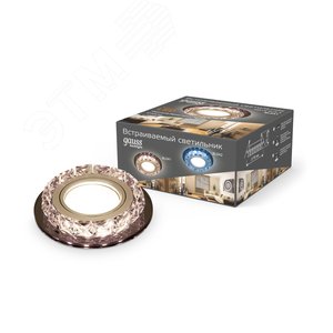 Backlight BL041 Кругл. Черный/Кристалл/Хром, Gu5.3, LED 2700K 1/40 - фото 2