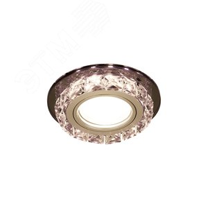 Backlight BL041 Кругл. Черный/Кристалл/Хром, Gu5.3, LED 2700K 1/40 - фото 4