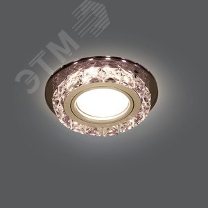 Backlight BL041 Кругл. Черный/Кристалл/Хром, Gu5.3, LED 2700K 1/40 - фото 5