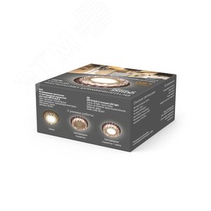 Backlight BL041 Кругл. Черный/Кристалл/Хром, Gu5.3, LED 2700K 1/40 - фото 7