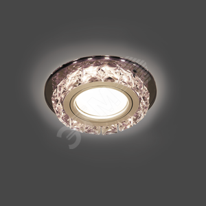 Backlight BL041 Кругл. Черный/Кристалл/Хром, Gu5.3, LED 2700K 1/40 - Gauss