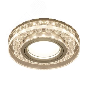 Светильник Backlight BL046 Кругл. Черный/Кристалл/Хром, Gu5.3, LED 2700K 1/40 (BL046)
