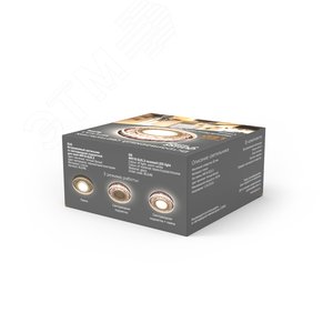 Светильник Backlight BL046 Кругл. Черный/Кристалл/Хром, Gu5.3, LED 2700K 1/40 (BL046) 5