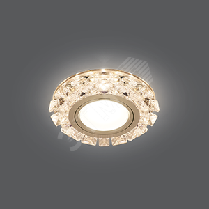 Светильник Backlight BL049 Кругл. Кристалл/Хром, Gu5.3, LED 2700K 1/40 (BL049) - Gauss