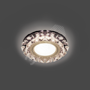 Светильник Backlight BL051 Кругл. Графит/Кристалл/Хром, Gu5.3, LED 2700K 1/40 (BL051)