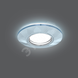 Backlight BL057 Круг Гран. Кристалл/Хром, Gu5.3, LED 4100K 1/40