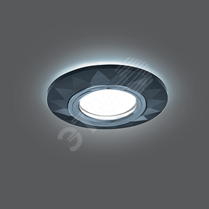 Backlight BL058 Круг Гран. Графит/Хром, Gu5.3, LED 4100K 1/40 - Gauss