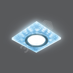 Светильник Backlight BL065 Квадрат. Белый/Серебро/Хром, Gu5.3, LED 4100K 1/40 - Gauss