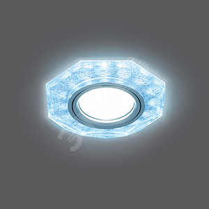 Светильник точечный Backlight BL066 Восемь гран. Белый/Серебро/Хром, Gu5.3, LED 4100K | BL066 | Gauss