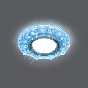 Backlight BL067 Круг гран. Белый/Серебро/Хром, Gu5.3, LED 4100K 1/40 - Gauss