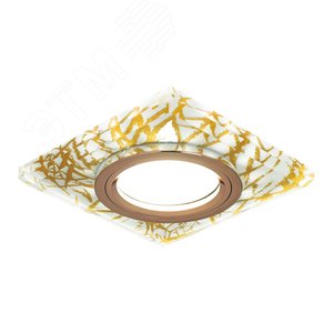 Backlight BL074 Квадрат. Золотой узор/Золото, Gu5.3, LED 2700K 1/40 - фото 2