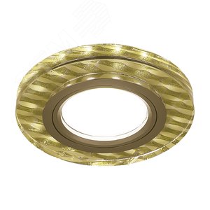 Backlight BL080 Круг гран. Золотые нити/Золото, Gu5.3, LED 2700K 1/40 - Gauss
