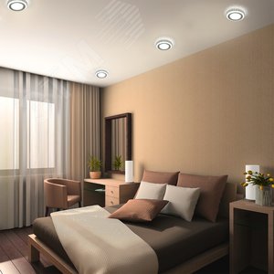 Светильник встраиваемый ДВО под лампу 3 Вт (max) 3000К IP20 d95х35 мм монт d60 мм Backlight 5