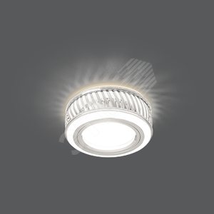 Backlight BL086 Кругл. Белый/Белый, Gu5.3, 3W, LED 3000K 1/30