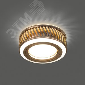 Backlight BL088 Кругл. Золото/Белый, Gu5.3, 3W, LED 3000K 1/30 - фото 5