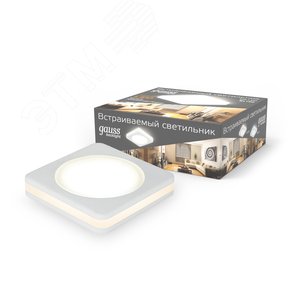 Светильник Backlight BL100 Квадрат. Белый, 5W, LED 3000K 1/60 (BL100) - фото 2