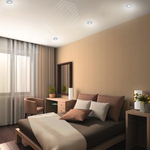 Светильник встраиваемый ДВО под лампу 3 Вт (max) 4000К IP20 d95х25 мм монт d60 мм Backlight 5